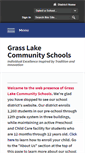 Mobile Screenshot of grasslakeschools.com